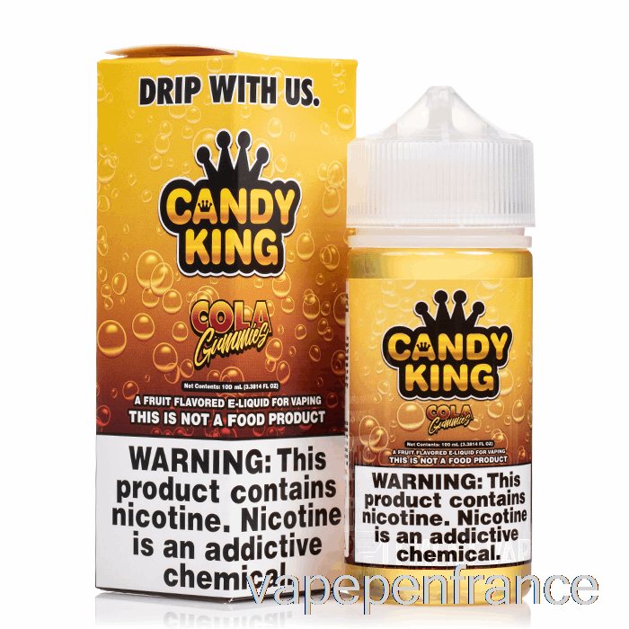 Bonbons Au Cola - Candy King - Stylo Vape 100 Ml 0 Mg